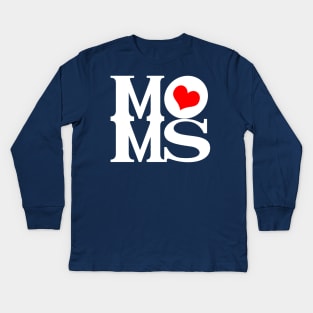 The Best Mom Mothers Mommy Moms Gift For Moms Wife Kids Long Sleeve T-Shirt